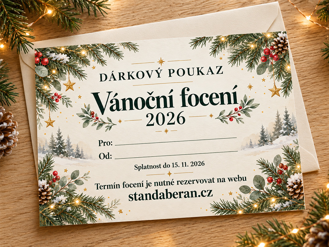 Dárkový poukaz na vánoční focení v Praze 2026